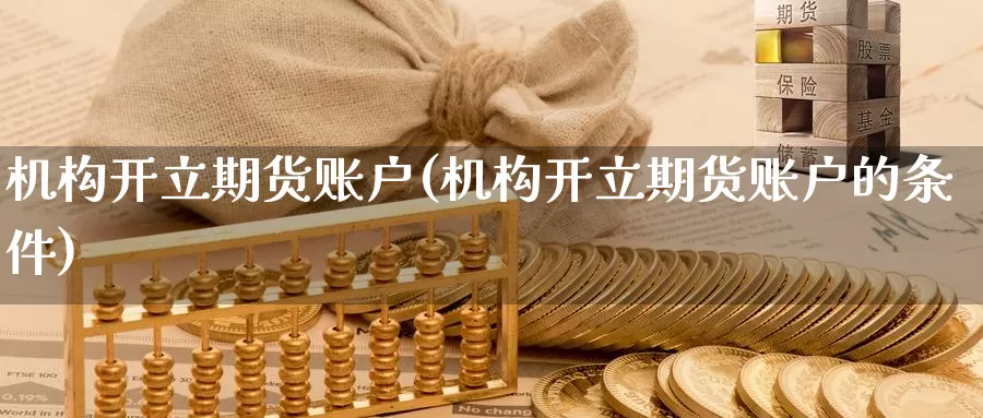 机构开立期货账户(机构开立期货账户的条件)_https://www.hnqxzxcl.com_期货平台_第1张